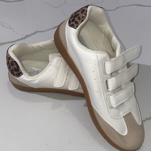 DV by Dolce Vita White and Tan Athletic Shoes